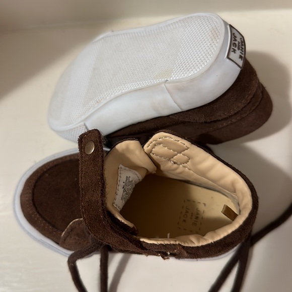 Brown suede Janie and Jack high tops - Picture 4 of 5